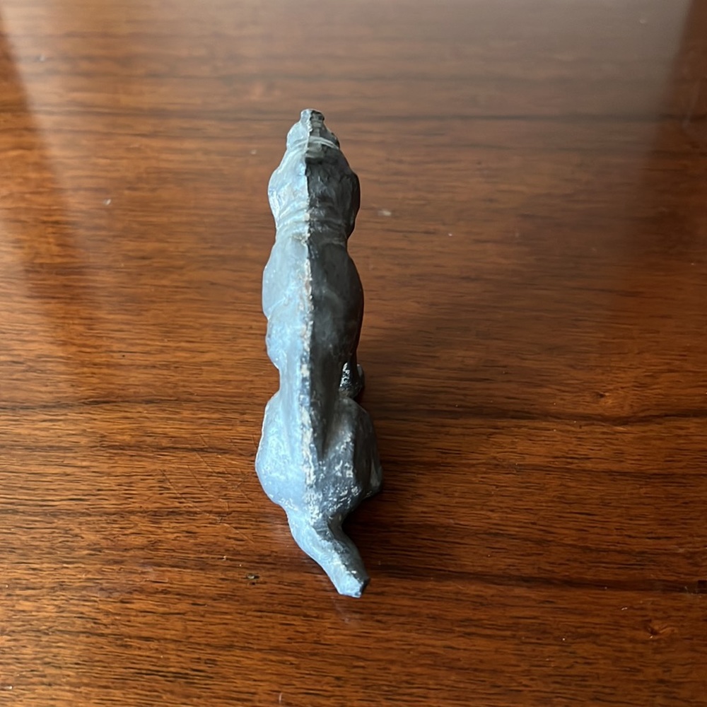 Vintage pewter hound dog - Picture 2 of 7